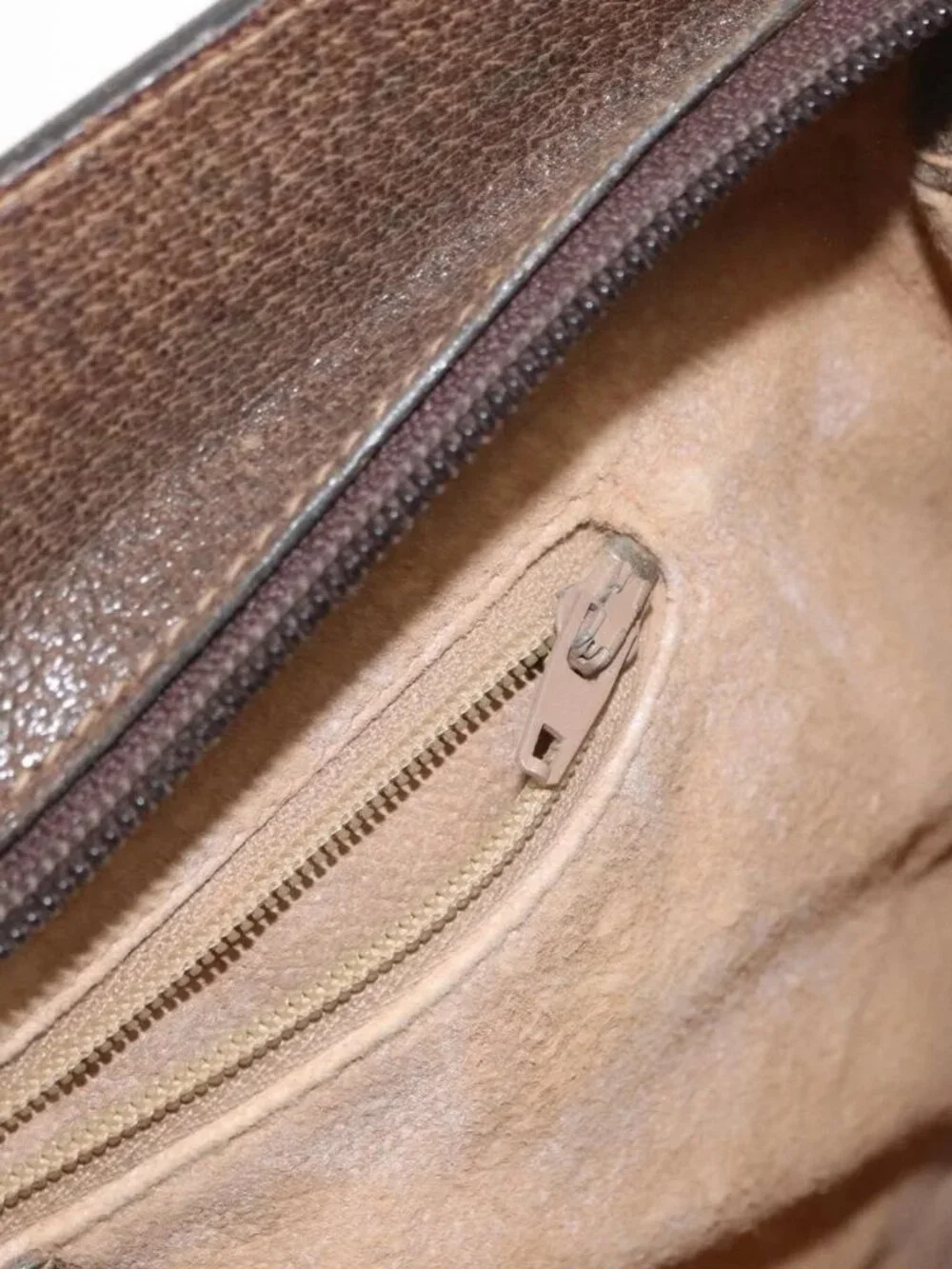 GUCCI GG Supreme Web Sherry Line Bag PVC Beige Gold 41 001 4085 Auth 158517 - Picture 13 of 16